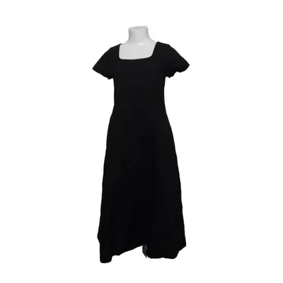 Robe (Noir) de Uniqlo Coton, Lin, Lyocell, Polyester