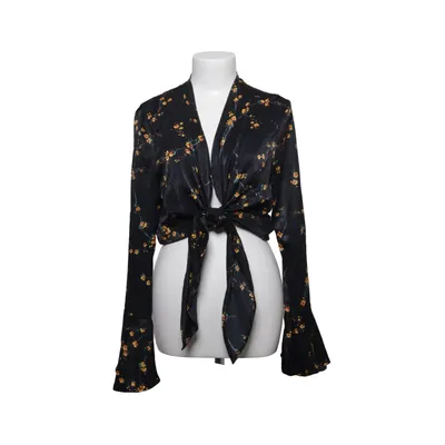 Wrap blouse (Black, Multicolored) from Missguided Polyester
