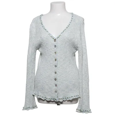 Cardigan (Hvid, Blå) fra By Lysgaard Bomuld, Viscose