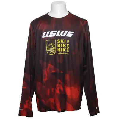 T-shirt à manches longues (Rouge, Noir) de Uswe Polyester