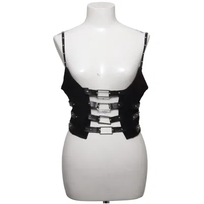 Crop top (Zwart) van Fashion Nova Elastaan, Polyester