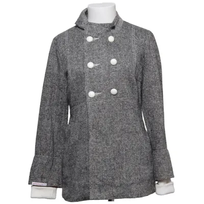 Erwt jas (Grijs) van Blutsgeschwister Polyester, Wol