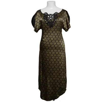 Dress (Black, Gold) from Hawaleschka Elastane, Silk