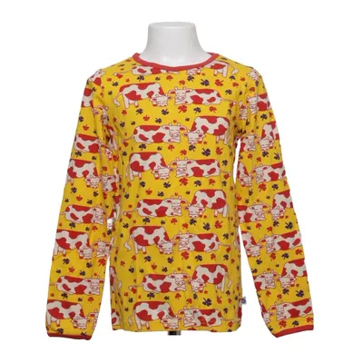Langærmet t-shirt (Gul, Rød, Hvid) fra Småfolk Bomuld, Elastan, Modal