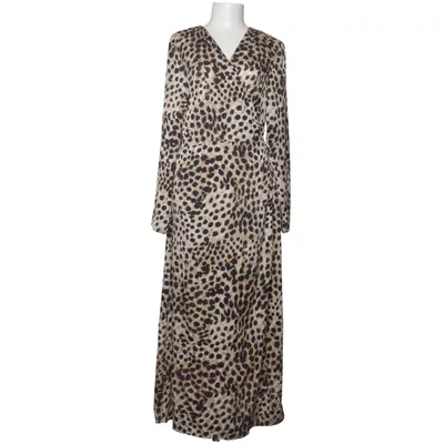 Wrap dress (Beige, Multicolored) from H&M Polyester