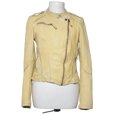 Biker jacket (Yellow) from Oakwood Cotton, Polyester