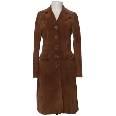 Ledermantel (Braun) von Hallhuber Trend Leder, Polyester
