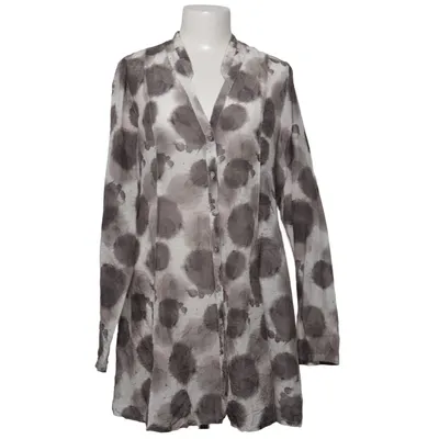 Blouse (Blanc, Gris, Rose) de Vetono Coton, Soie