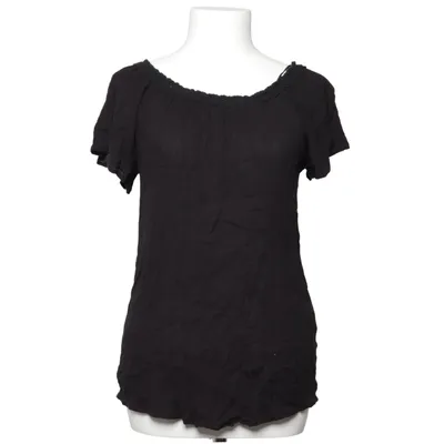 Top (Sort) fra Gina Bomuld, Viscose