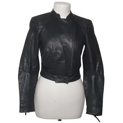 Biker jacket (Black) from H&M Leather, Polyester