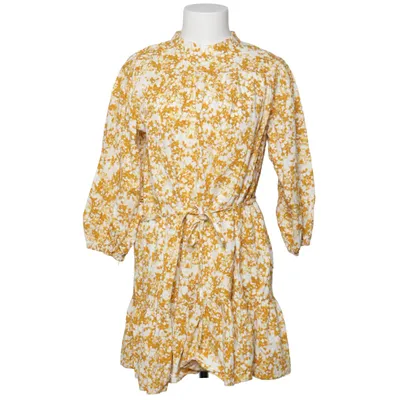 Kjole (Gul, Hvid) fra Topshop Petite Bomuld, Linned