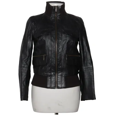Läderjacka (Svart) från Zara Skinn, Polyester