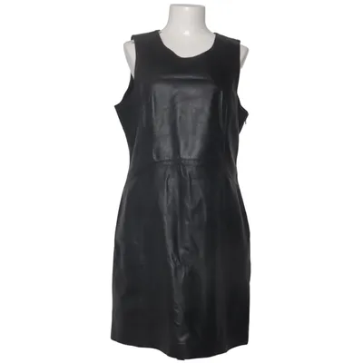 Leren jurk (Zwart) van Laura Clement La Redoute Leer, Polyester