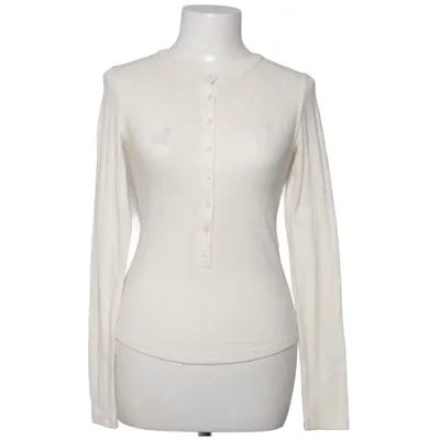 Henley T-shirt (Hvid) fra American Eagle Bomuld, Elastan, Polyester