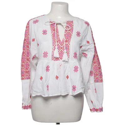 Bluse (Hvid, Pink, Blå) fra Topshop Petite Bomuld, Polyester