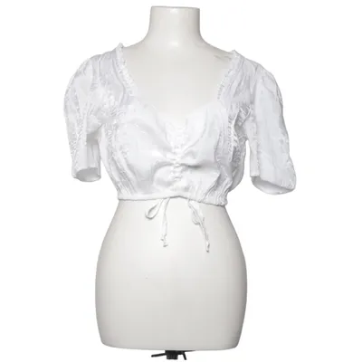 Dirndlblus (Vit) från Turi Landhaus Polyester, Viskos