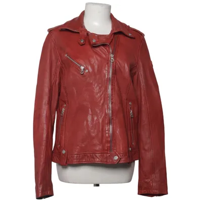 Biker jacket (Red) from Oakwood Cotton, Leather