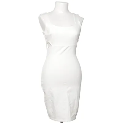 Jurk (Wit) van Solemio Elastaan, Polyamide, Viscose