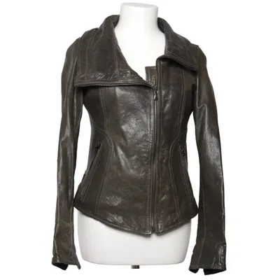 Bikerjacka (Grå) från Please Skinn, Polyester