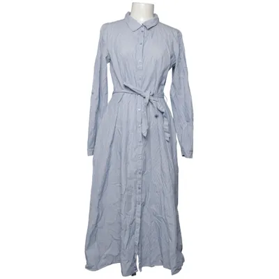 Robe chemise (Bleu, Blanc) de UNQ Coton