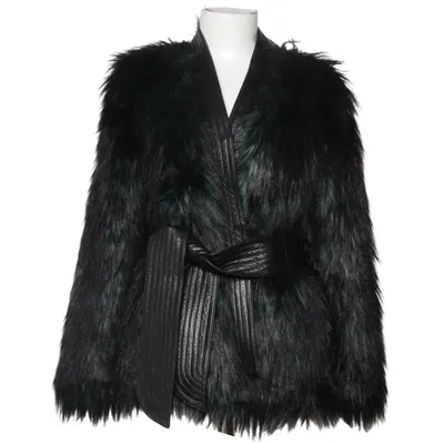 Vinterjacka (Svart, Grön) från Balmain x H&M Akryl, Polyester, Viskos