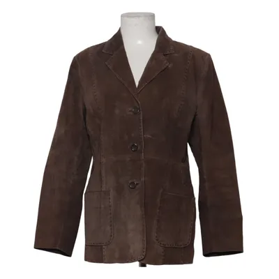 Leather blazer (Brown) from Dunnes Stores Leather, Polyester