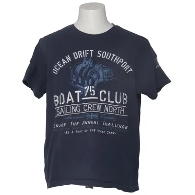 T-shirt (Blå) fra Identic Bomuld