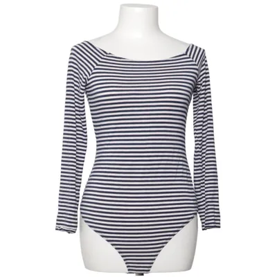 Body (Blue, White) from ASOS Elastane, Polyester, Viscose