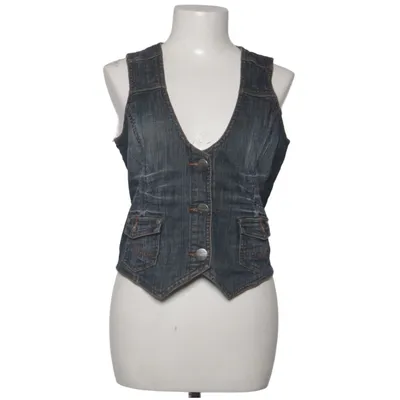Denim vest (Blue) from Street One Cotton, Elastane