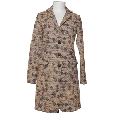 Coat (Beige, Black, Multicolored) from Sophia Perla Acrylic, Cotton, Metallic fiber, Polyester