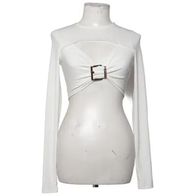 Crop top (Blanc) de Marina Hoermanseder Élasthane, Polyester