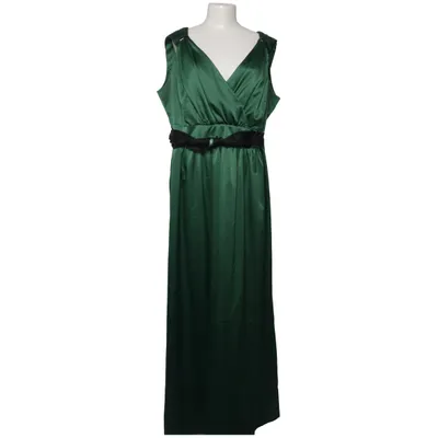 Aftonklänning (Grön) från Selection by Ulla Popken Elastan, Polyester, Silke