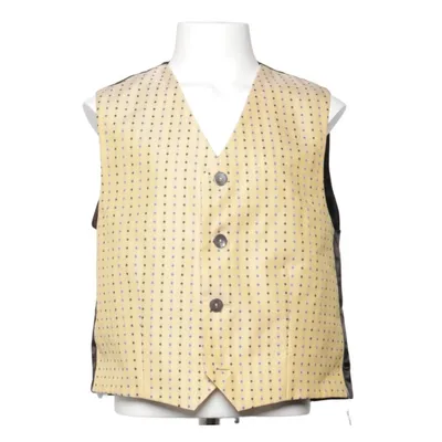 Kostuumgilet (Geel, Zwart, Blauw) van Weise Acetaat, Polyester, Viscose