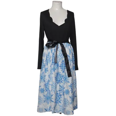 Jurk (Zwart, Wit, Blauw) van Moking Top Katoen, Polyester