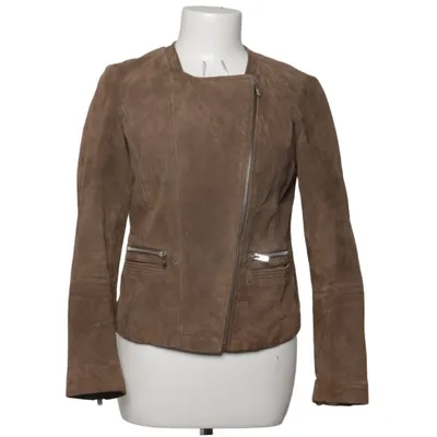 Bikerjacka (Brun) från Mango Akryl, Skinn, Polyester