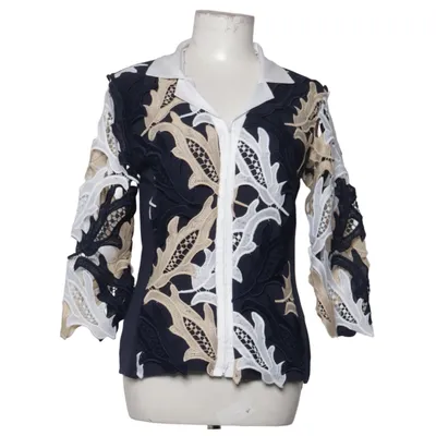 Blouse (Blue, White, Beige) from Naracamicie Cotton, Elastane, Polyester