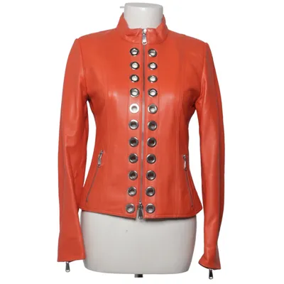 Leather jacket (Orange) from Madeleine Acetate, Leather