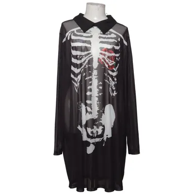 Feestkostuums (Zwart, Wit) van Shein Curve Elastaan, Polyester