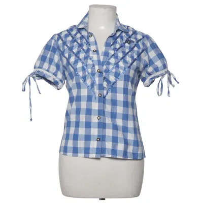 Dirndlblus (Blå, Vit) från Stockerpoint Bomull, Polyester