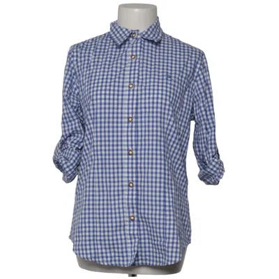 Shirt (Blue, White) from Os Trachten Cotton, Polyester