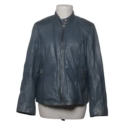 Läderjacka (Blå) från Jilani Collection Skinn, Polyester