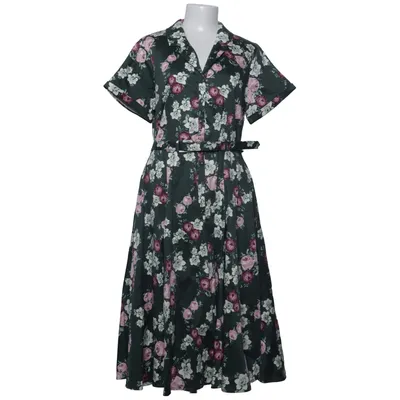 Blusenkleid (Grün, Mehrfarbig) von Collectif London Baumwolle, Elasthan