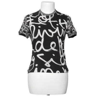 T-shirt (Svart, Vit) från Desigual Bomull, Elastan