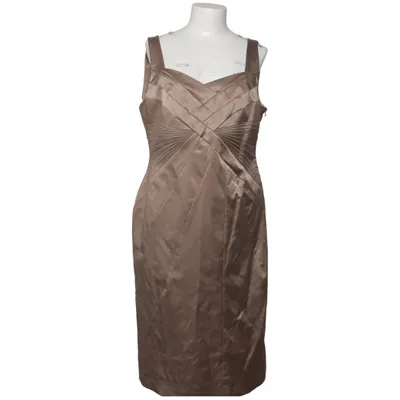 Robe de cocktail (Beige) de Patrizia Dini Acétate, Coton, Élasthane, Polyester