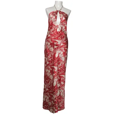 Jurk (Rood, Beige) van Reformation Zijde, Viscose
