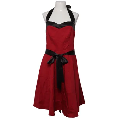 Halterneckklänning (Röd, Svart) från Dress Tells Bomull, Elastan
