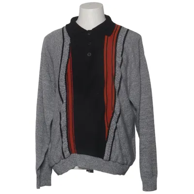 Sweater (Gray, Black, Orange) Acrylic, Wool