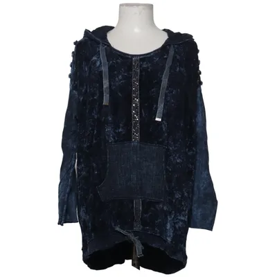 Hoodie (Blue) from Tredy Cotton, Polyamide, Viscose