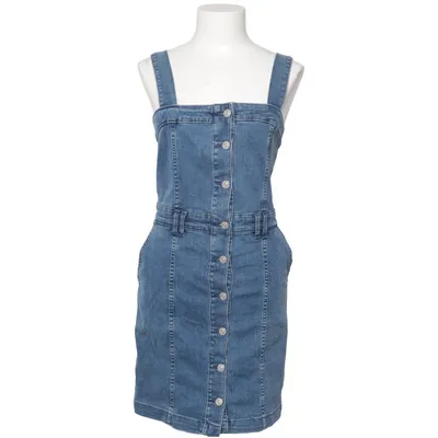 Hängselklänning (Blå) från Mango Denim Bomull, Elastan