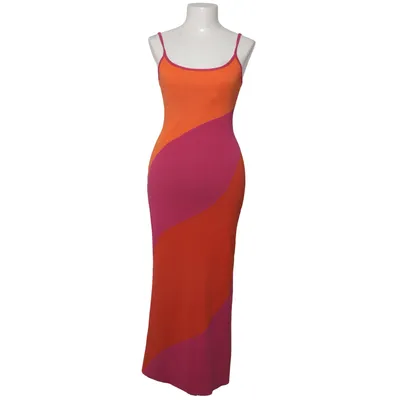 Långklänning (Orange, Rosa, Flerfärgad) från Mango Polyester